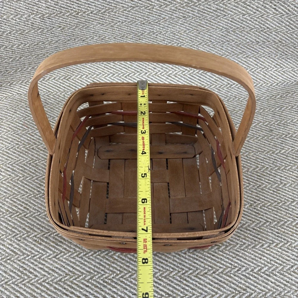 LONGABERGER Basket 1987  7x7 Signed Berry